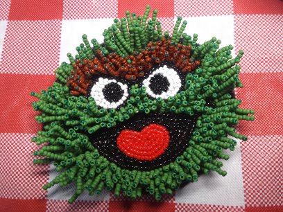 Oscar the Grouch brooch